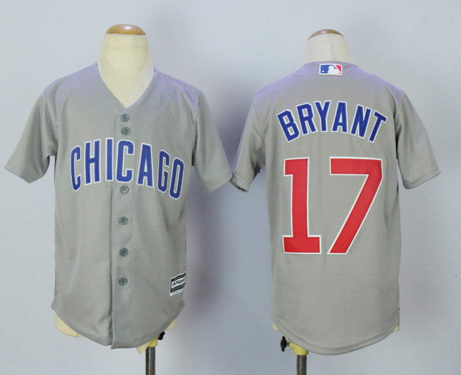 Kris Bryant Chicago Cubs grey jersey