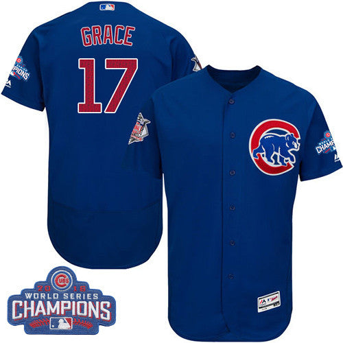 Mark Grace Chicago Cubs blue jersey