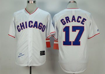 Mark Grace Chicago Cubs white jersey