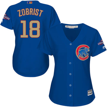 Ben Zobrist Chicago Cubs blue jersey