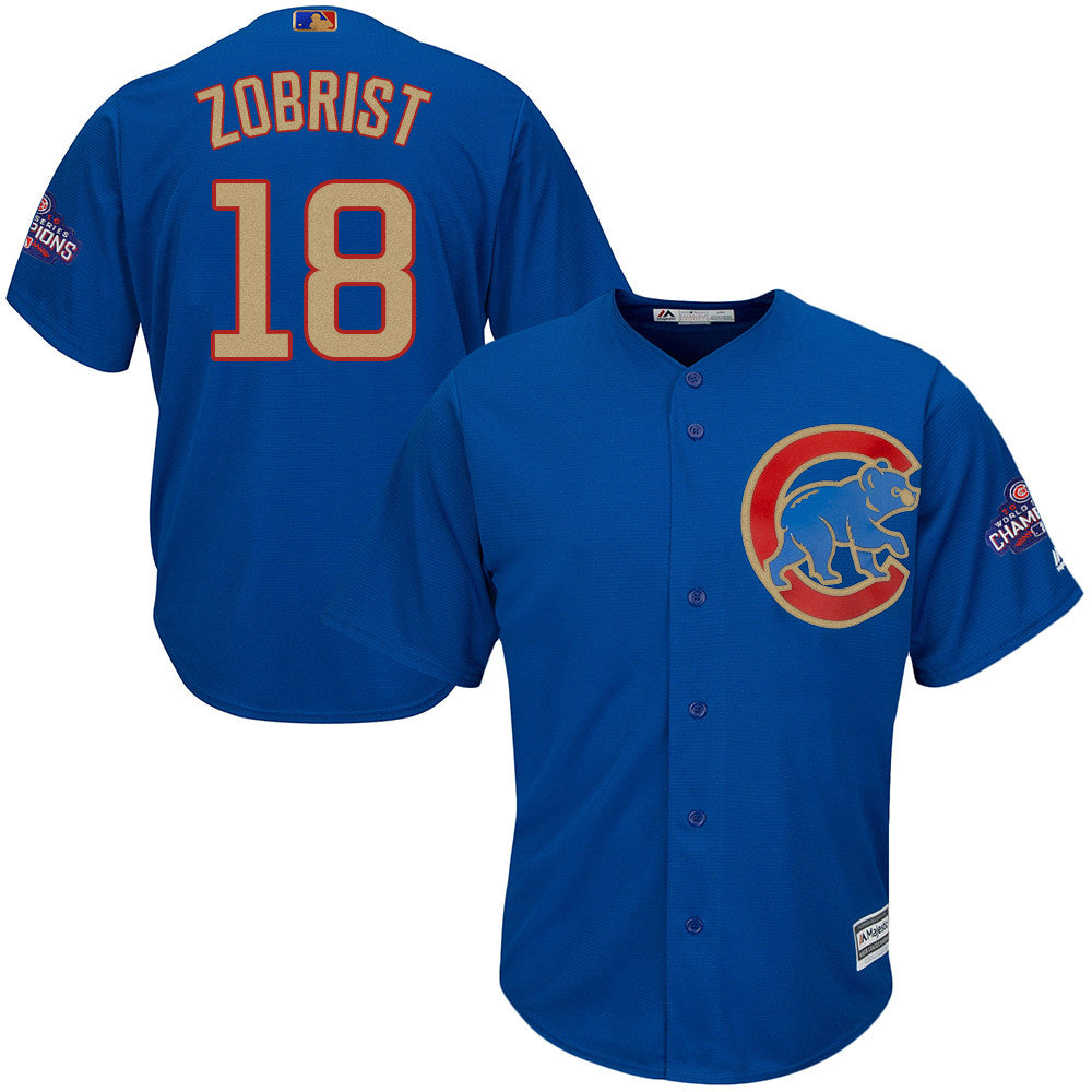 Ben Zobrist Chicago Cubs blue jersey