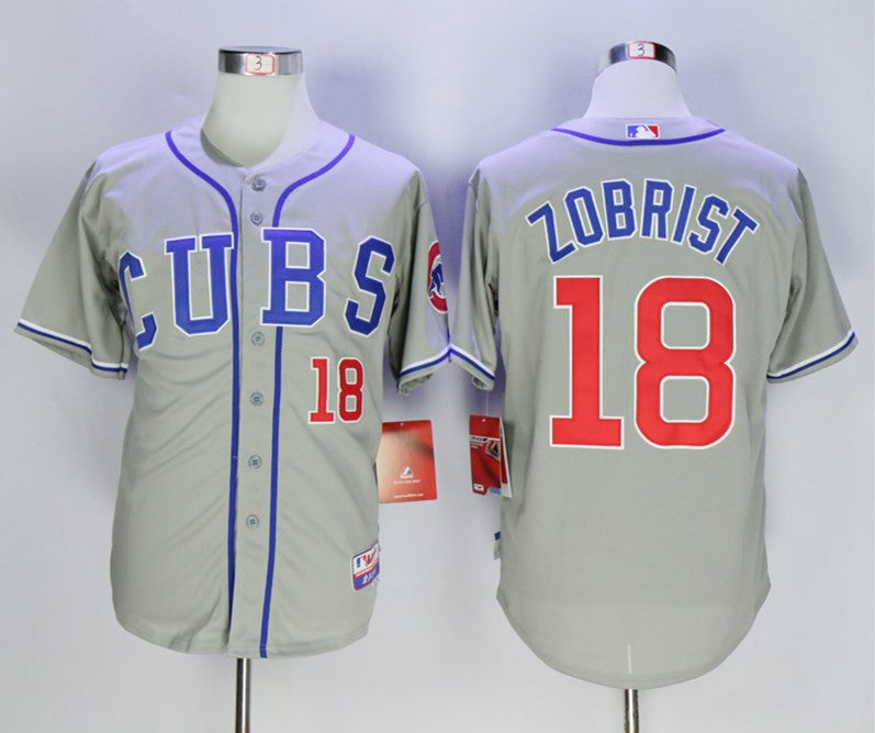 Ben Zobrist Chicago Cubs gray jersey