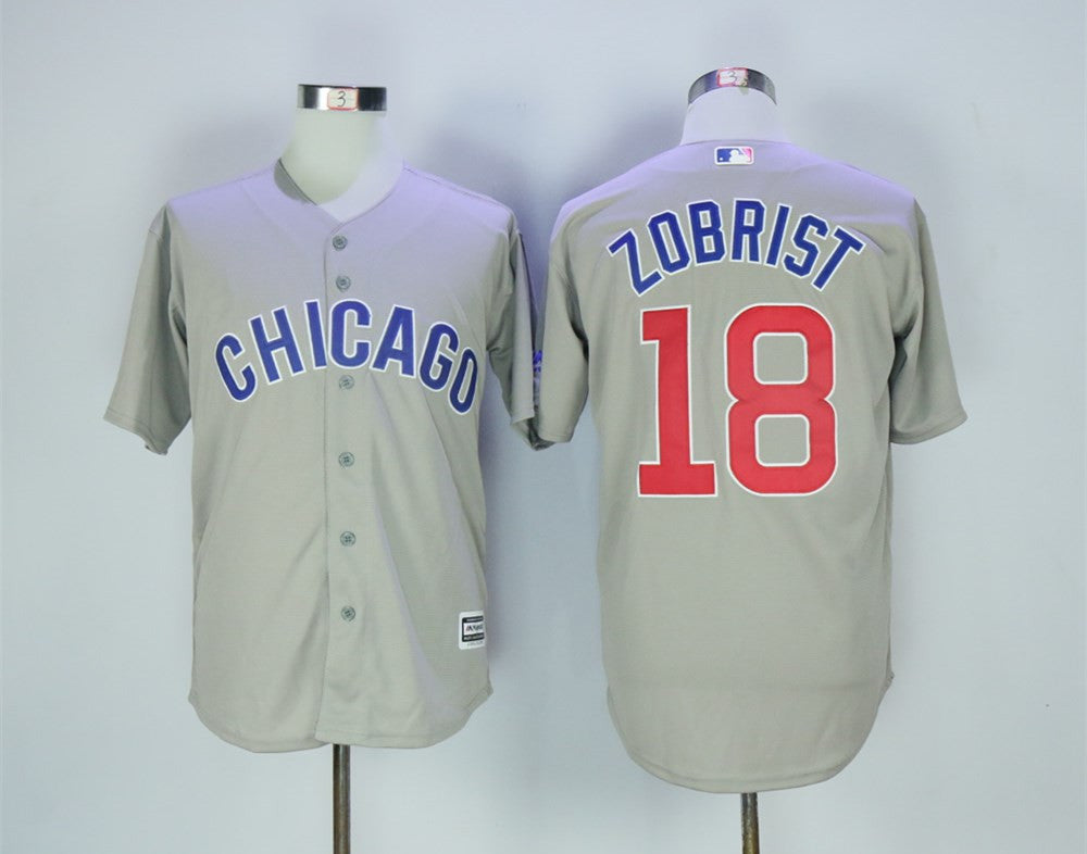 Ben Zobrist Chicago Cubs gray Road jersey