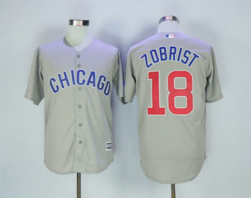 Ben Zobrist Chicago Cubs gray Road jersey