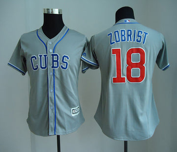 Ben Zobrist Chicago Cubs gray jersey