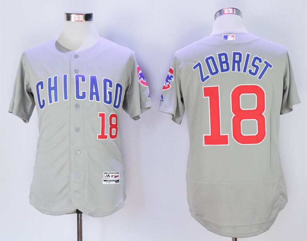Ben Zobrist Chicago Cubs grey jersey