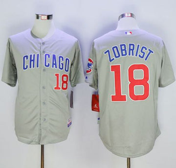 Ben Zobrist Chicago Cubs grey Road jersey