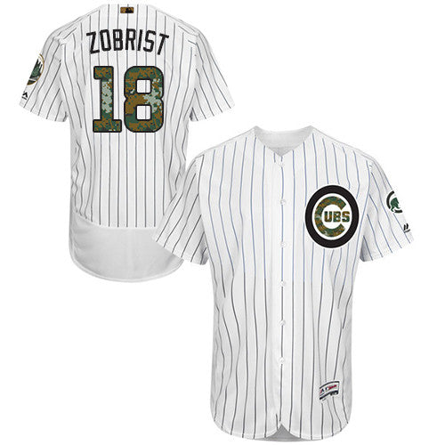 Ben Zobrist Chicago Cubs white jersey