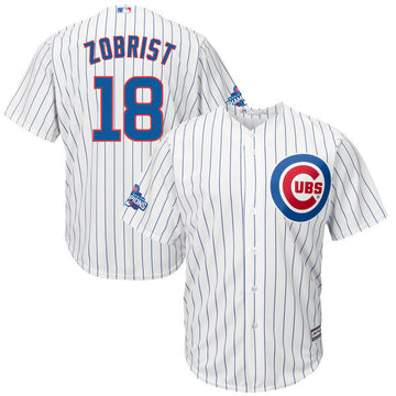 Ben Zobrist Chicago Cubs white jersey