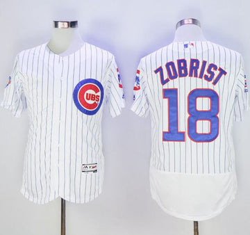 Ben Zobrist Chicago Cubs white Authentic jersey