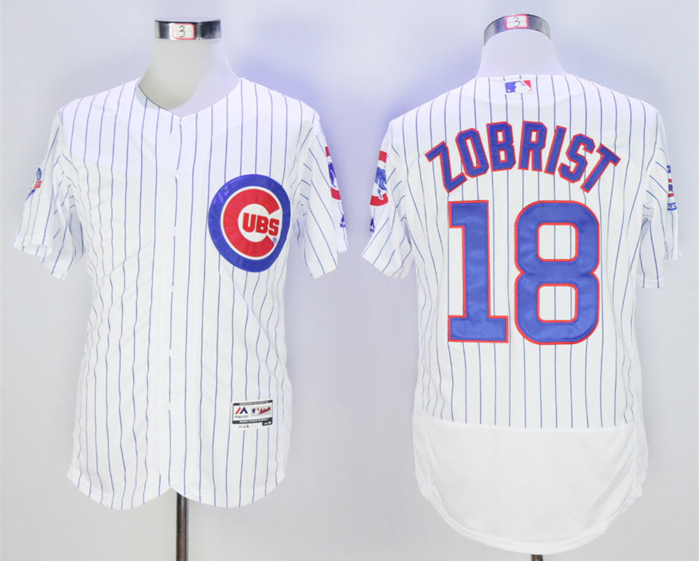 Ben Zobrist Chicago Cubs white jersey