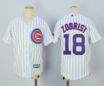 Ben Zobrist Chicago Cubs white jersey