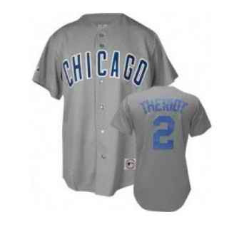 Ryan Theriot Chicago Cubs grey jersey