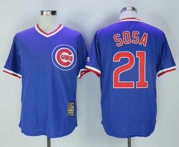 Sammy Sosa Chicago Cubs blue Throwback jersey