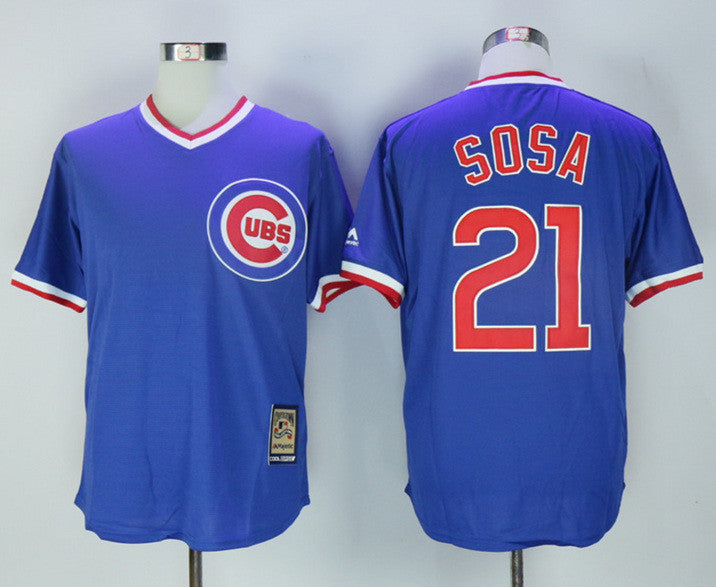 Sammy Sosa Chicago Cubs blue Throwback jersey