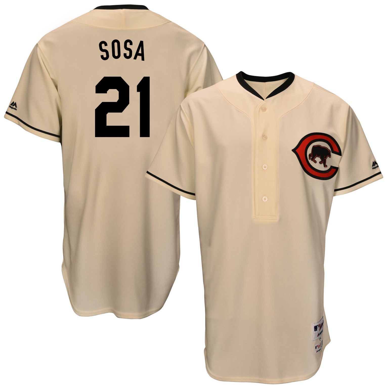 Sammy Sosa Chicago Cubs cream Throwback jersey