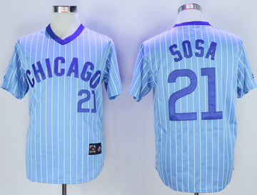 Sammy Sosa Chicago Cubs blue Throwback jersey