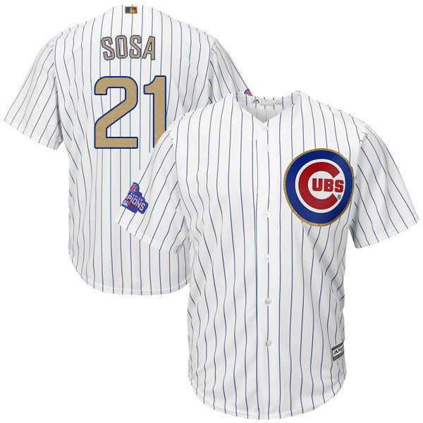 Sammy Sosa Chicago Cubs white jersey