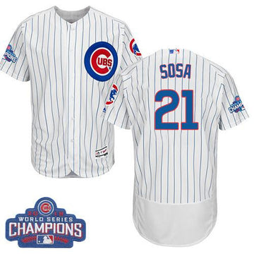 Sammy Sosa Chicago Cubs white Authentic jersey