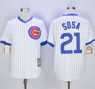 Sammy Sosa Chicago Cubs white Cooperstown jersey