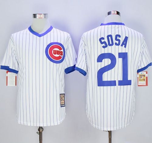 Sammy Sosa Chicago Cubs white Cooperstown jersey