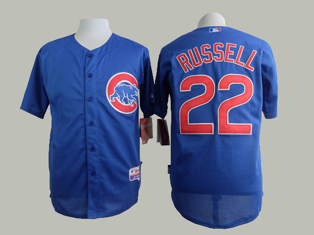 Addison Russell Chicago Cubs blue jersey