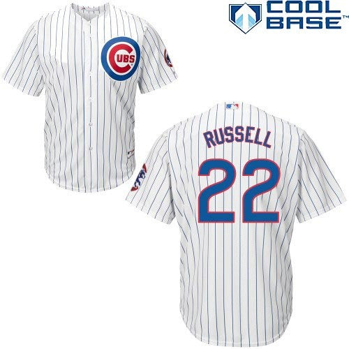 Addison Russell Chicago Cubs white jersey