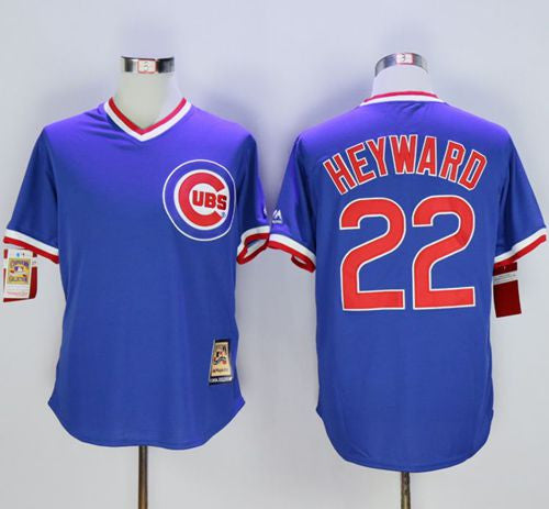 Jason Heyward Chicago Cubs blue Cooperstown jersey
