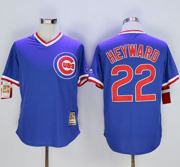 Jason Heyward Chicago Cubs blue Cooperstown jersey