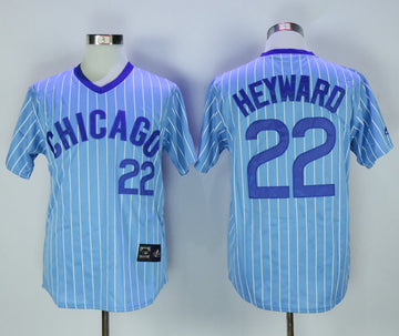 Jason Heyward Chicago Cubs blue Throwback jersey