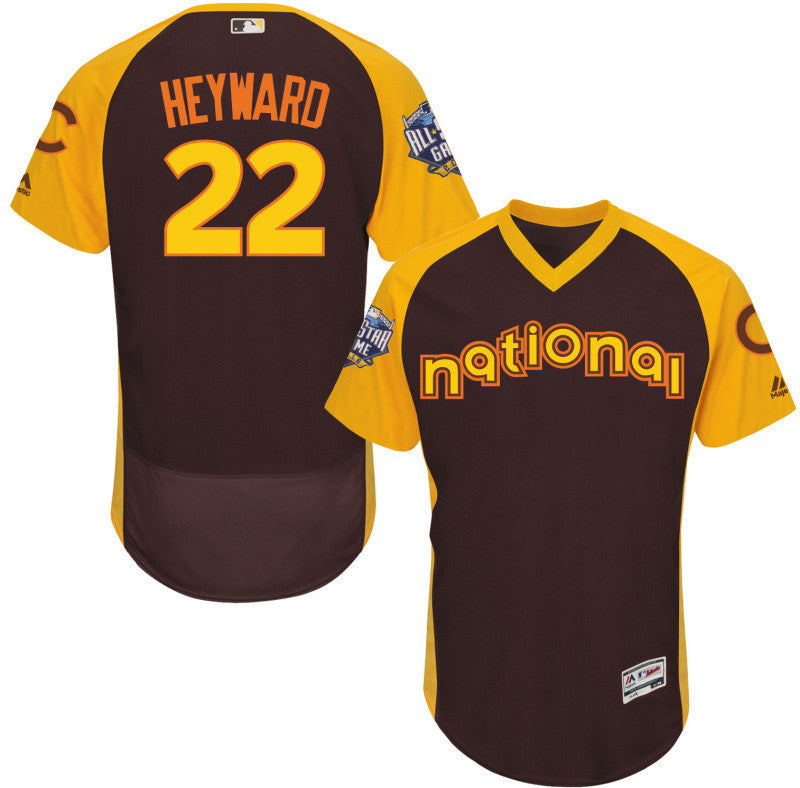 Jason Heyward Chicago Cubs brown All-Star jersey
