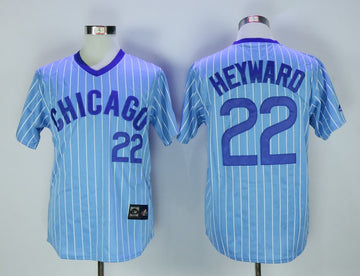 Jason Heyward Chicago Cubs blue Throwback jersey
