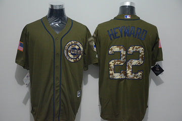 Jason Heyward Chicago Cubs olive jersey