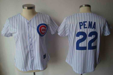 Pena White Chicago Cubs blue jersey