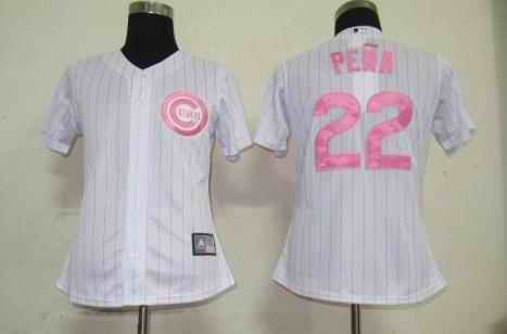 Pena White Chicago Cubs pink jersey