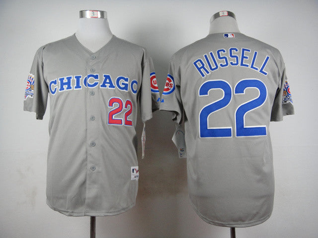 Russell Chicago Cubs grey Throwback jersey