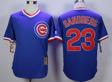 Ryne Sandberg Chicago Cubs blue jersey