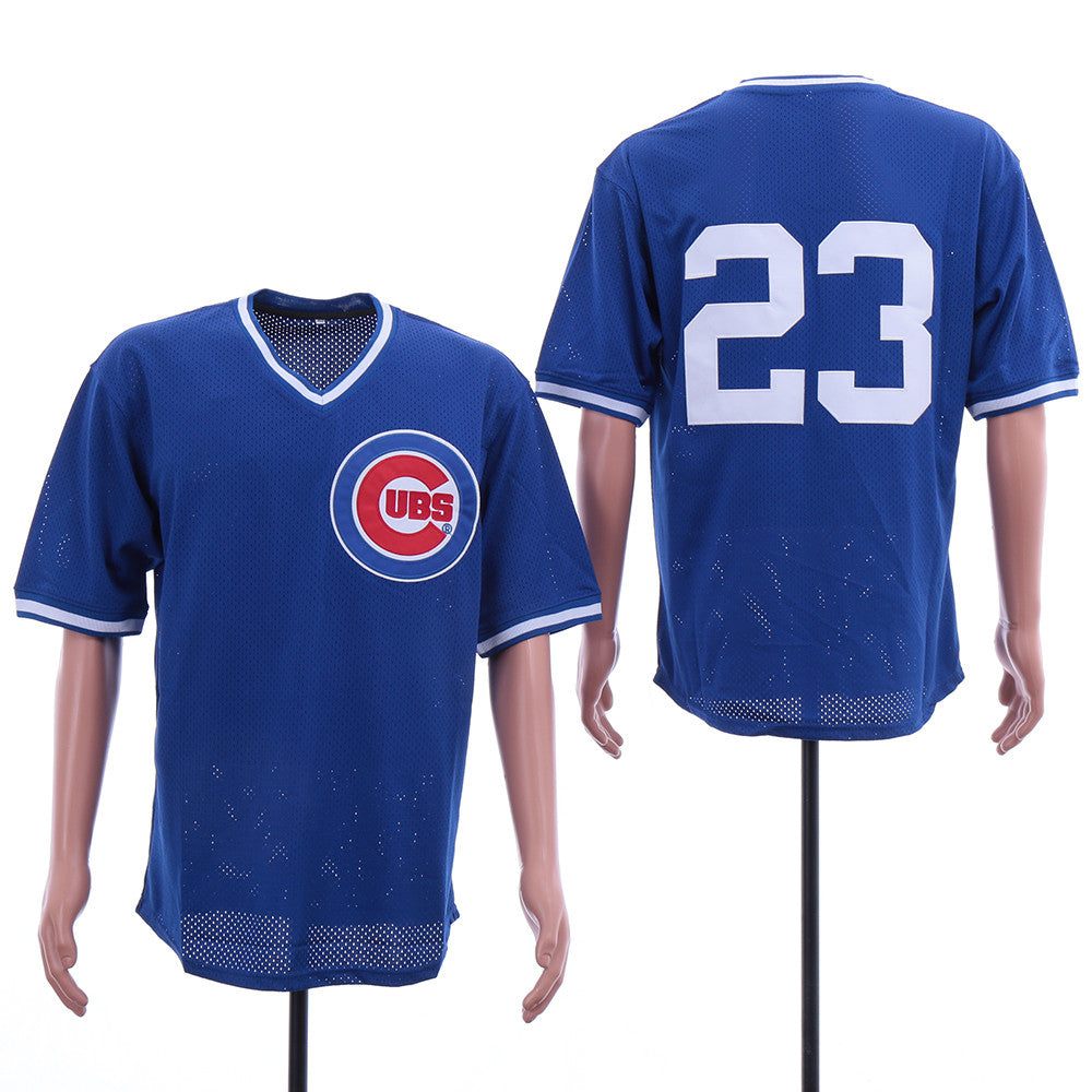 Ryne Sandberg Chicago Cubs blue jersey