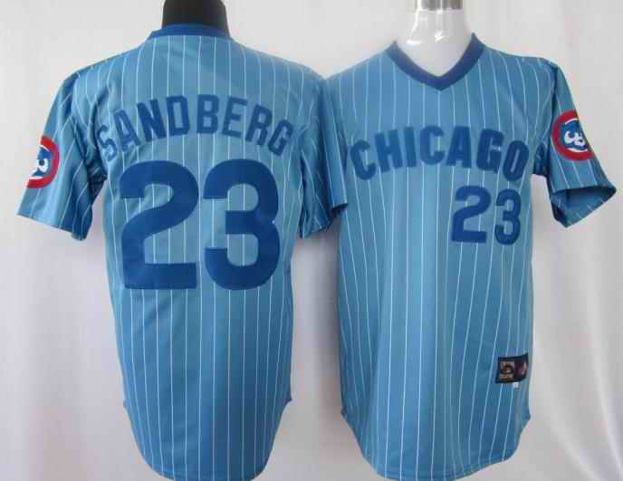 Ryne Sandberg Chicago Cubs blue jersey