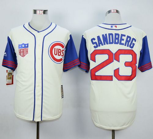 Ryne Sandberg Chicago Cubs cream jersey