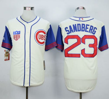 Ryne Sandberg Chicago Cubs cream jersey