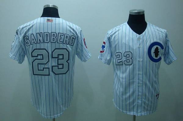 Ryne Sandberg Chicago Cubs white jersey