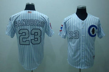 Ryne Sandberg Chicago Cubs white jersey