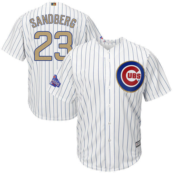 Ryne Sandberg Chicago Cubs white jersey