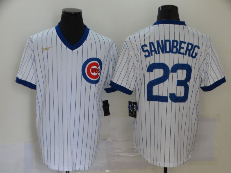 Ryne Sandberg Chicago Cubs white jersey