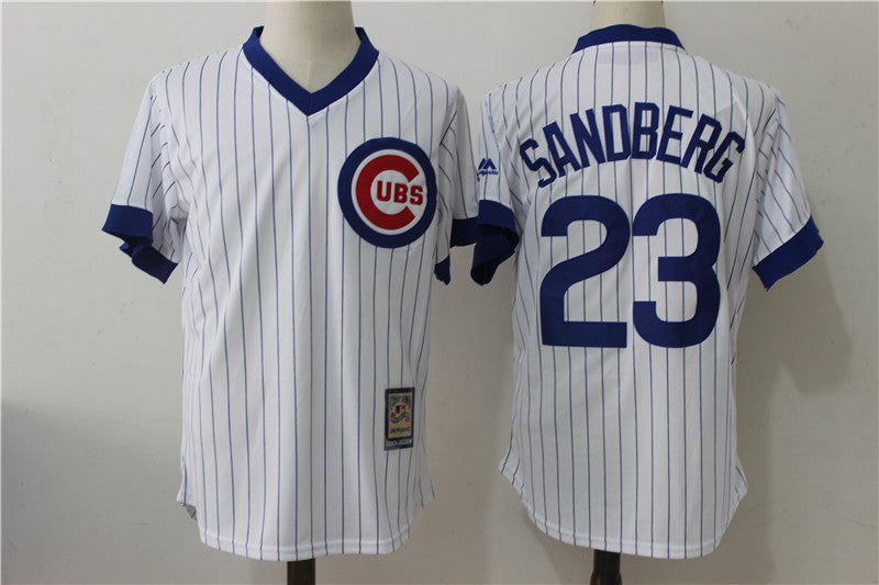 Ryne Sandberg Chicago Cubs white Cooperstown jersey