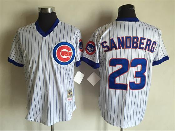 Ryne Sandberg Chicago Cubs white Throwback jersey