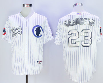 Ryne Sandberg Chicago Cubs white jersey