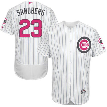 Ryne Sandberg Chicago Cubs white Authentic jersey