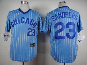 Sandberg Chicago Cubs blue Throwback jersey